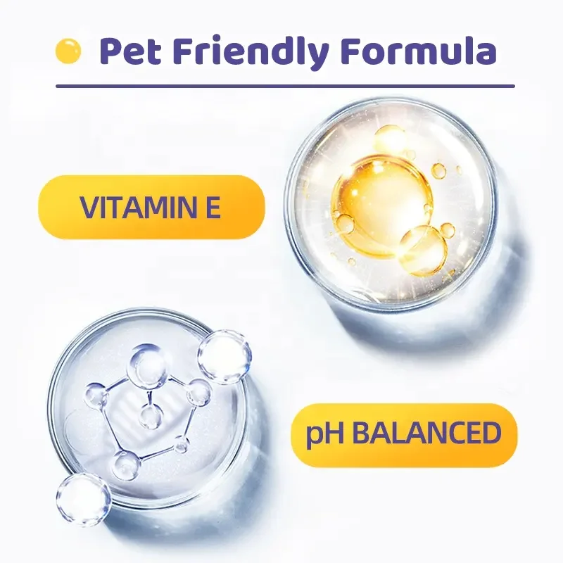 Pet Oem Organic Dog Shampoo Private Label Vitamin E Coconut Oil Shampoo Para Perros Pet Shower Gel Shampoo for Cats and Dogs Pet