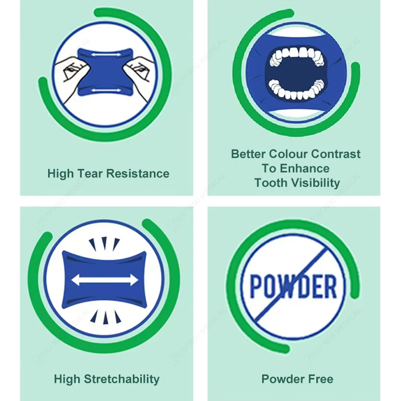 Dental Rubber Dam Kit Rubber Dental Dam Sheet Natural Latex Dental Dams