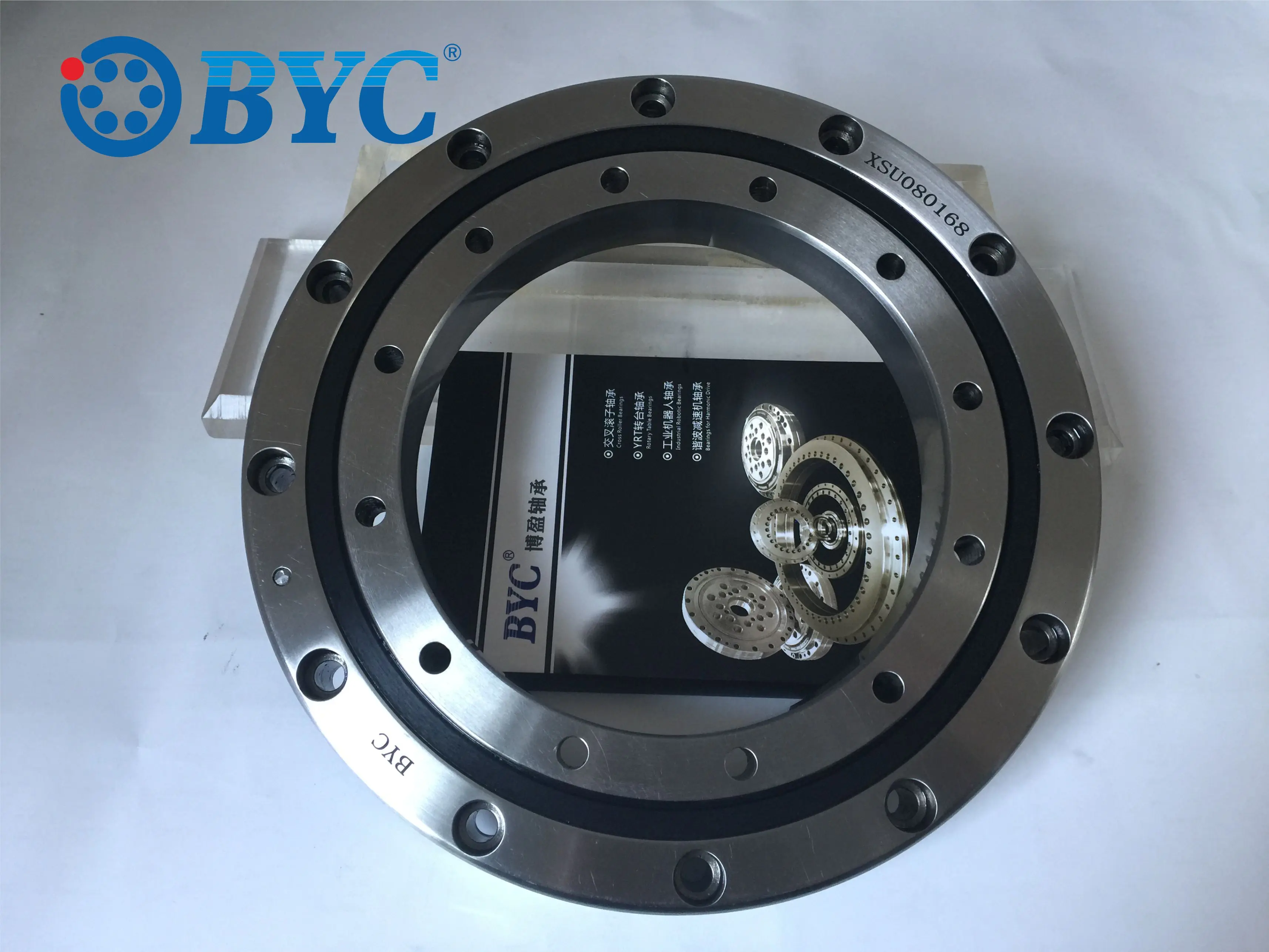 
XSU080168 crossed roller bearing|thin section slewing bearing 130*205*25.4mm 
