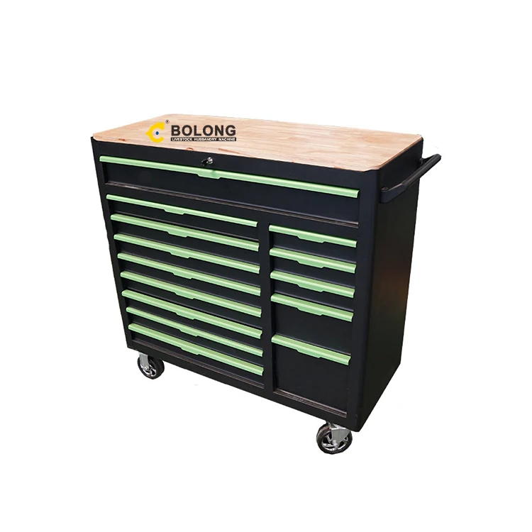 7 drawer metal empty tool box roller cabinet tools storage