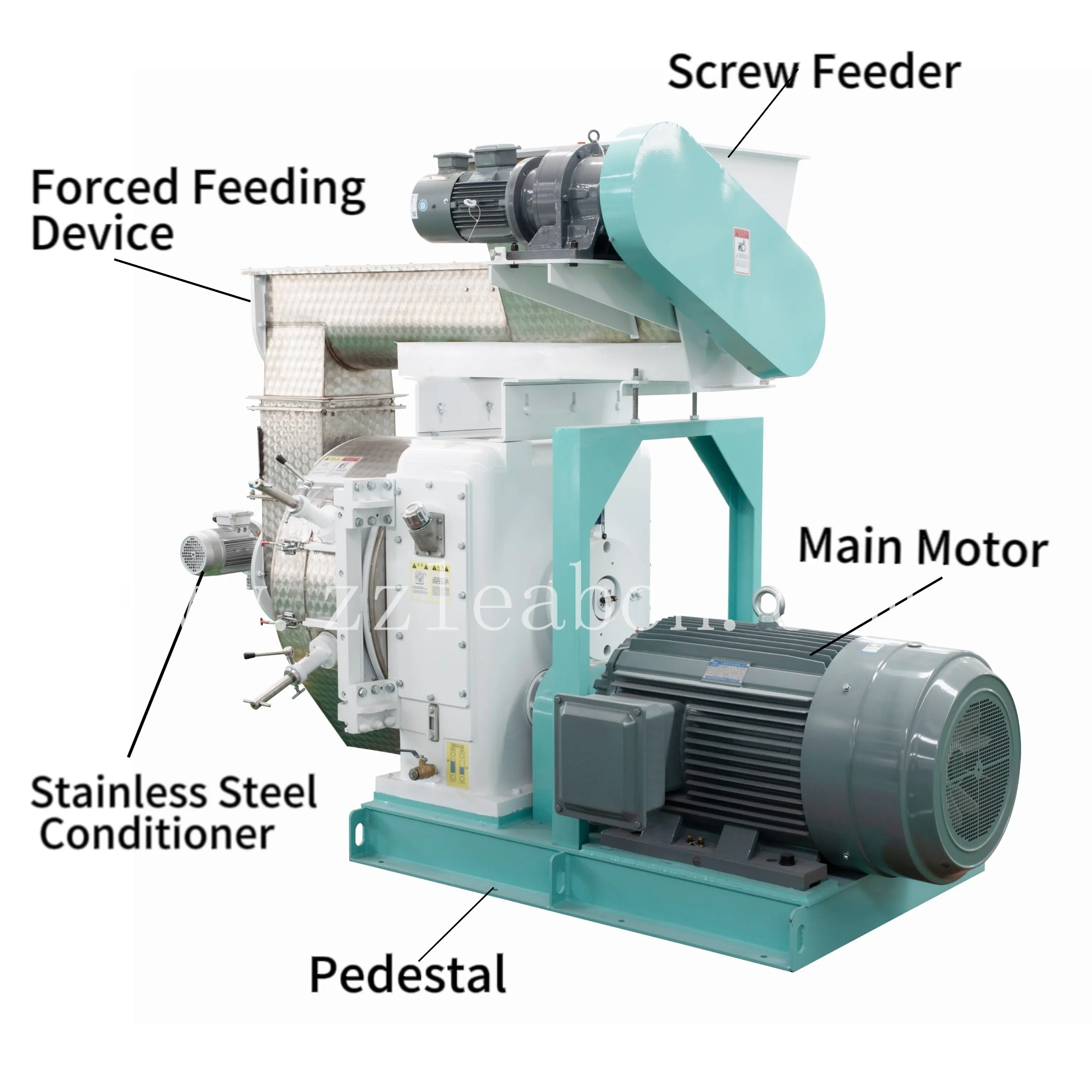 Livestock Animal Feed Mill Processing Machine Rabbit Chicken Duck Cattle Flat Die Feed Pellet Mill Machine