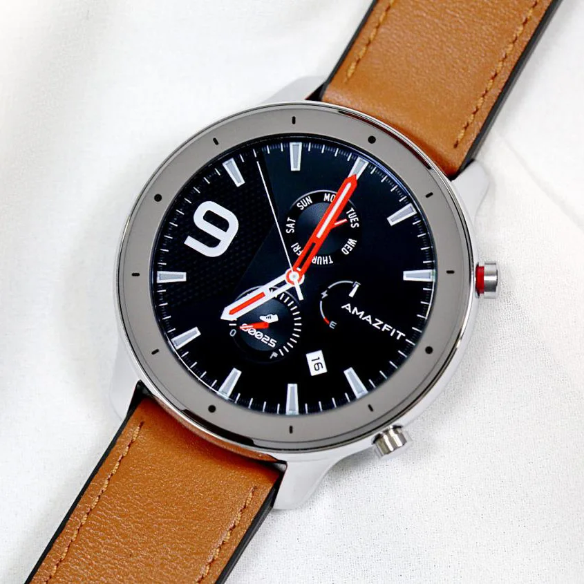 Fashion Water Resistant 5 ATM 47mm Aluminum Alloy Huami Amazfit GTR Smart Watch With 12 Sports Modes