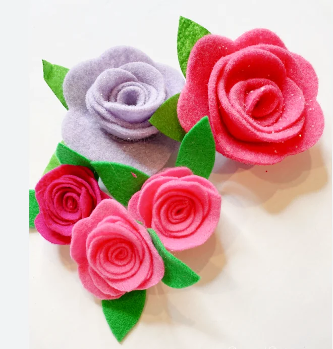 Floral Felt Flowers Wall  Decorations Sunflower Yellow 3D Flowers for Party Photo Backdrops