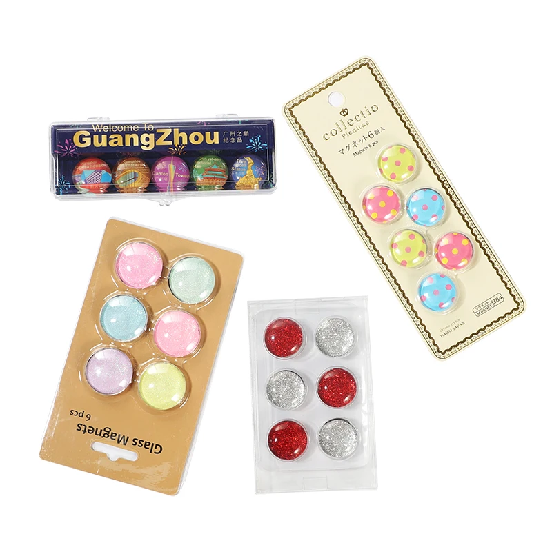 Factory Wholesale Glass Strong Magnetic Refrigerator Magnet Fridge Sticker Dishwasher Magnet