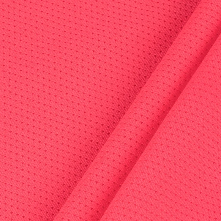 lightweight dri fit absorbent wicking breathable sportswear jersey knit polyester spandex mesh jacquard stretch fabric