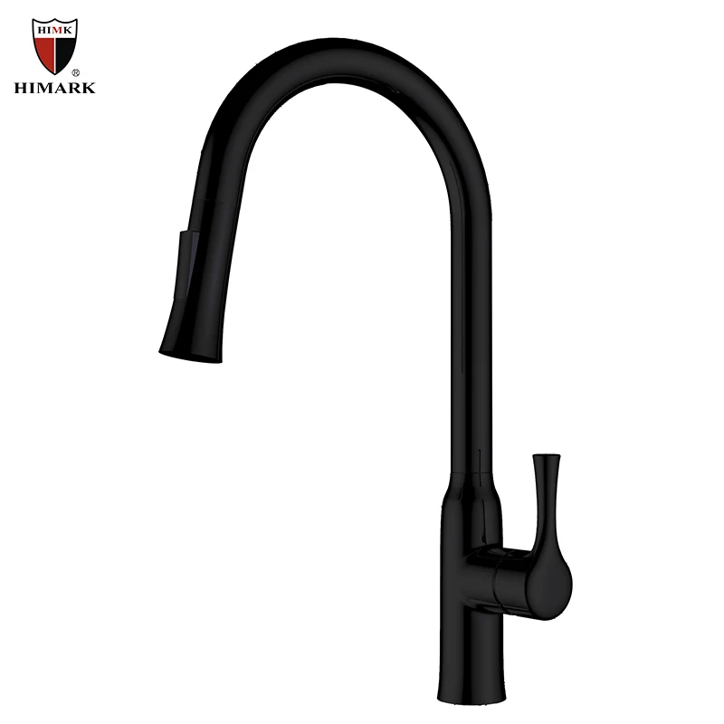HIMARK  brass modern keuken kraan grifo para cocina torneira gourmet flexivel pull out kitchen mixer taps sink faucet