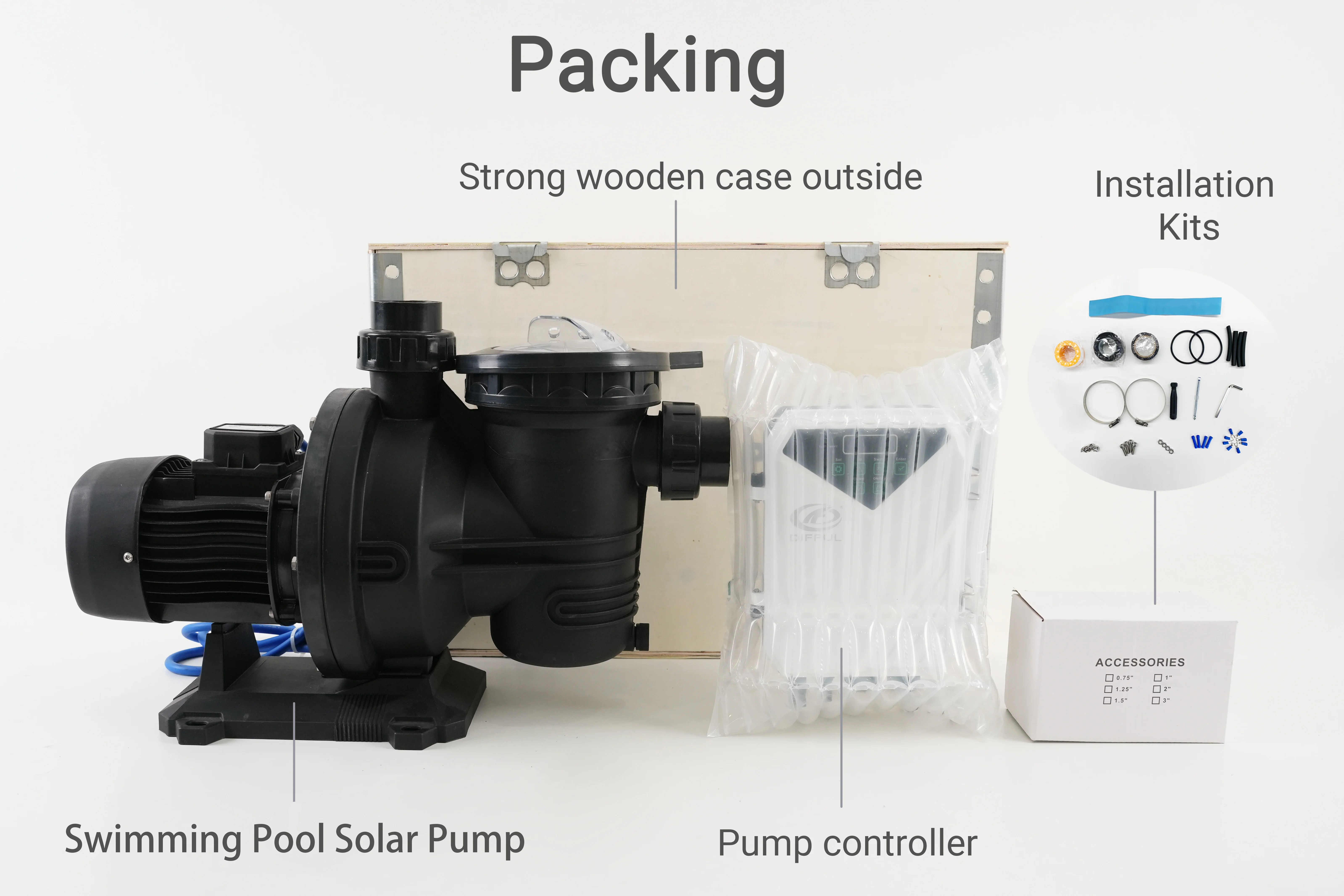 solar powered  hybrid  swimming pool pump water pump