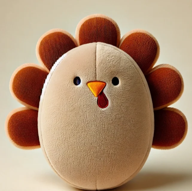 Thanksgiving turkey plush toy custom festival gift toy funny chick stuffed toy