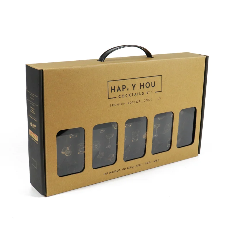 window gift boxes with handle party luxury decor ramadan mubarak suitcase new employee welcome 6x6x6 pink cardboard large box