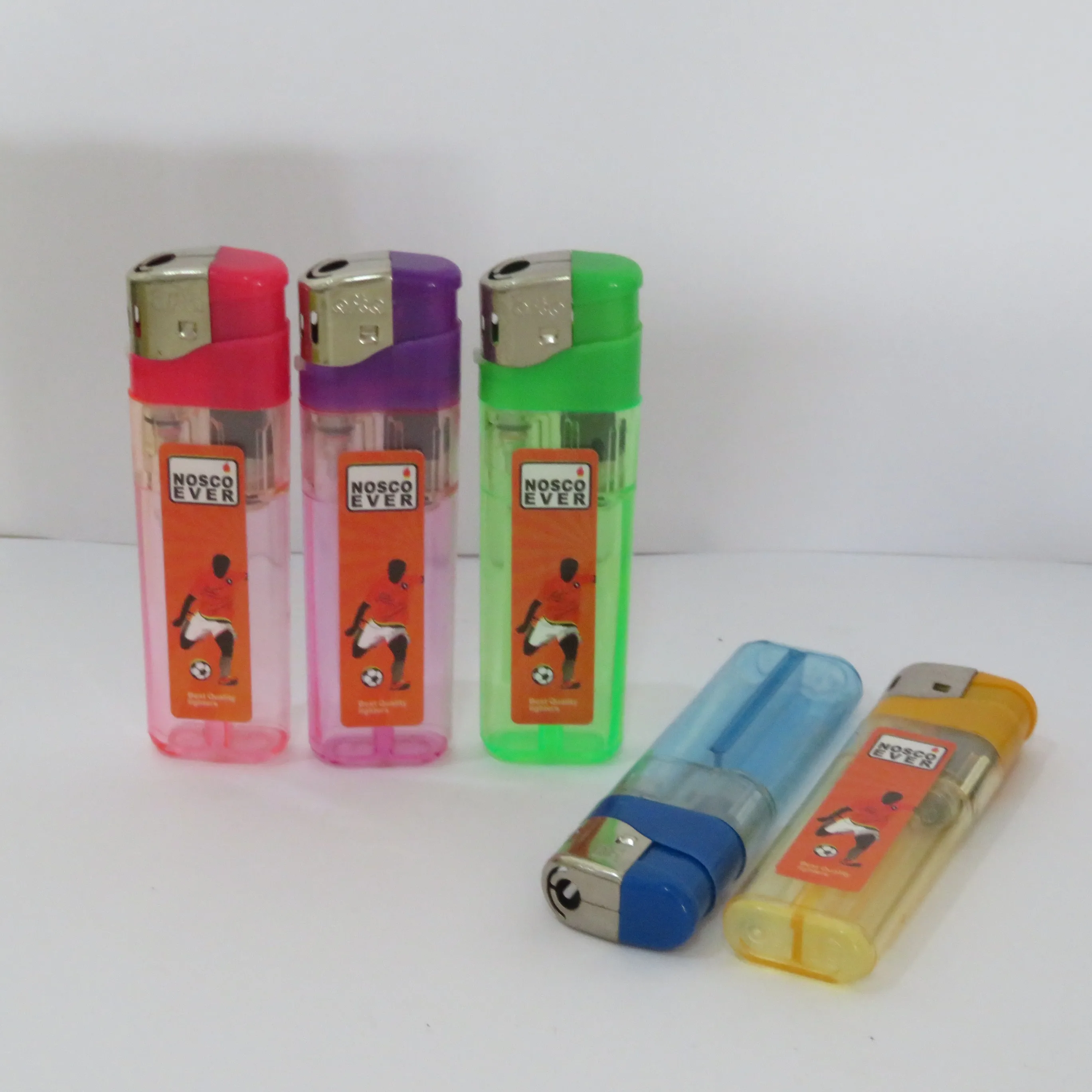 Cheapest Disposable Electric Lighter With Sticker Gas Lighter