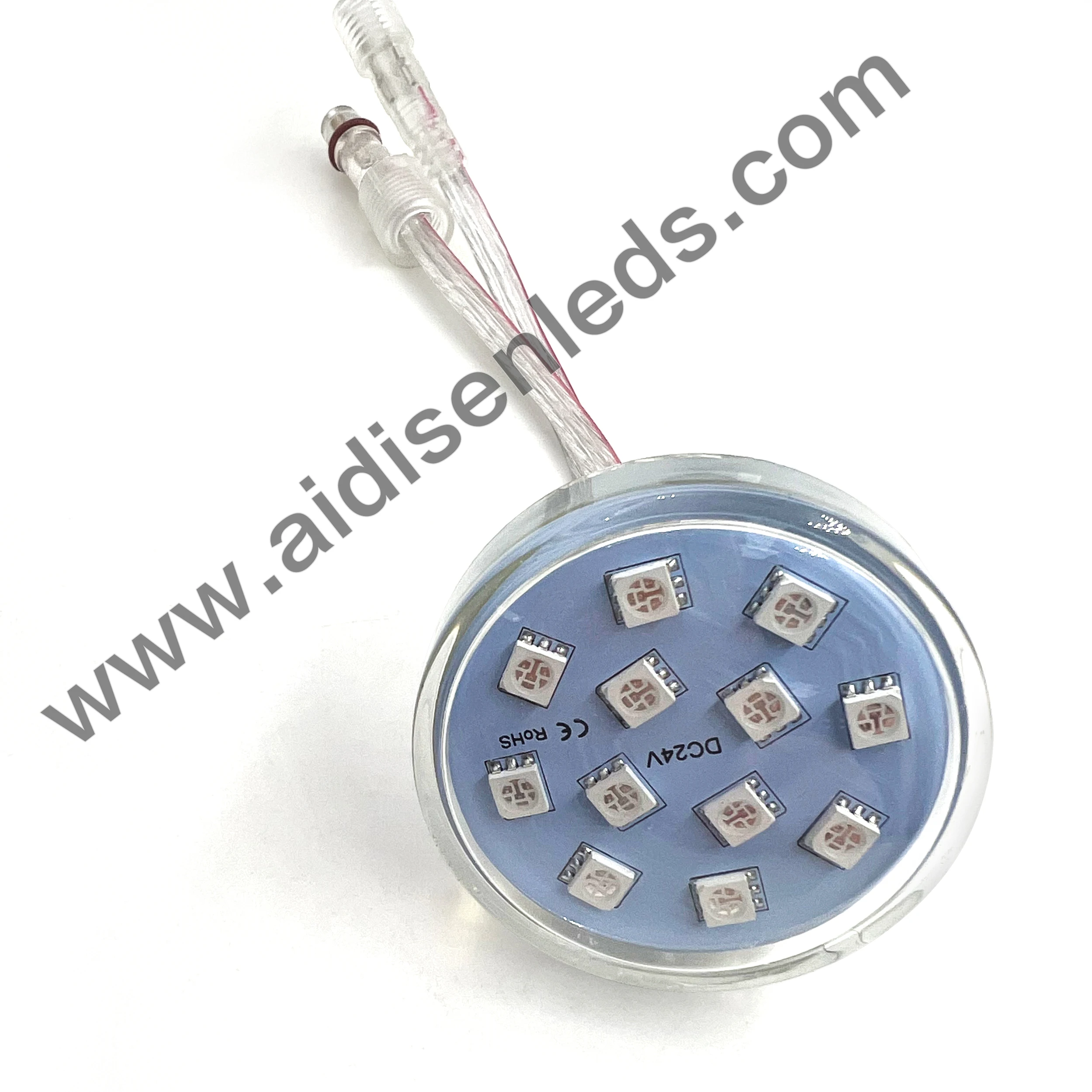 DC12v/24v 54 мм 12 светодиодов smd5050 RGB пиксельные огни адресуемые программируемые парка развлечений