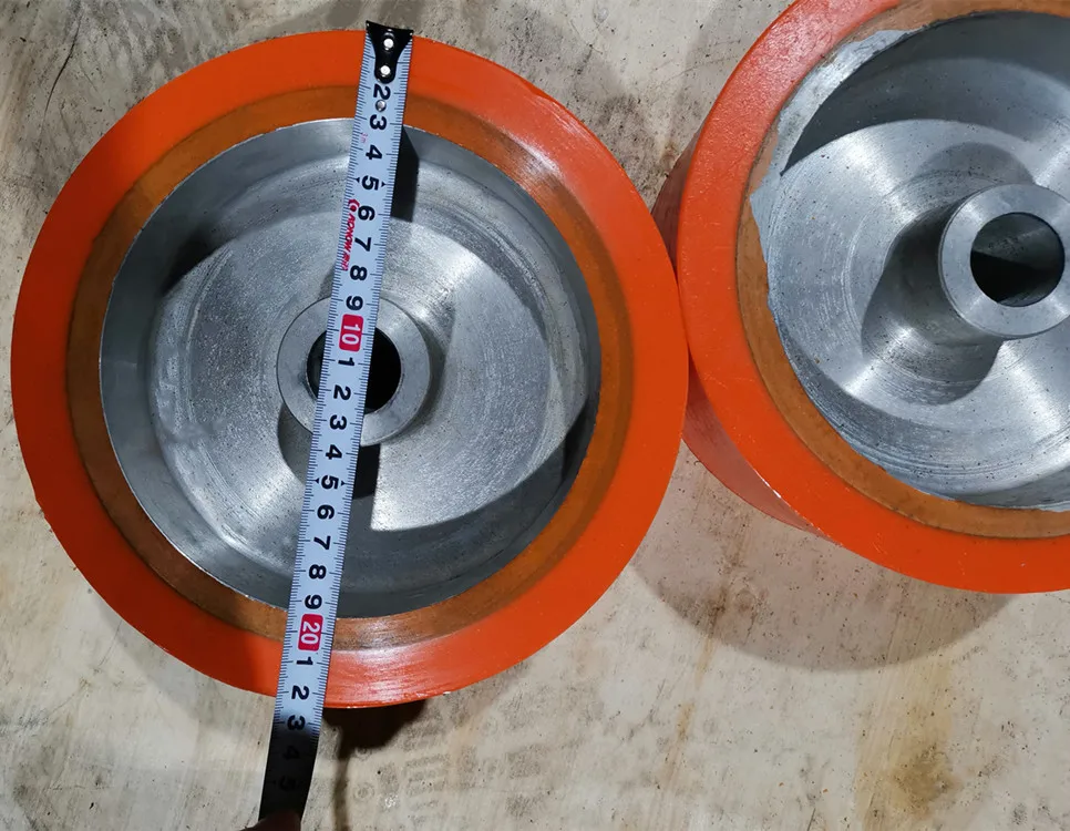 Mining  Equipment Spare Parts Rubber Driving Wheel Polyurethane Roller Urethane Roller PU Roller For