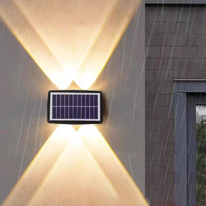 Led Square Modern Outdoor Wall Lamps Light Led Waterproof Ip65 High Quality Outdoor Up Down Lighting solar wall light