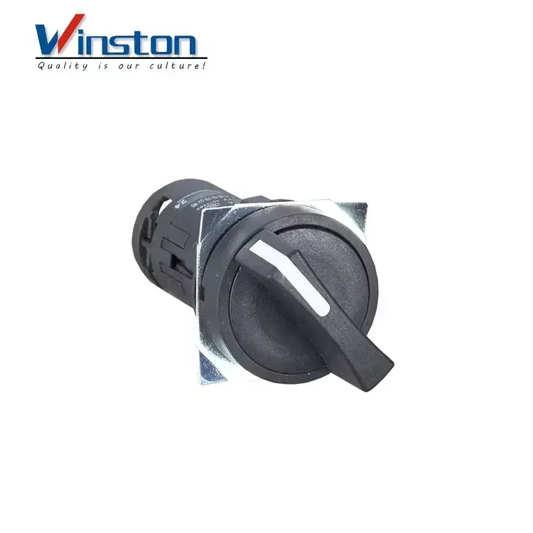 2 Pole rotary switch prevent follow-up Short handle 1contact button switch