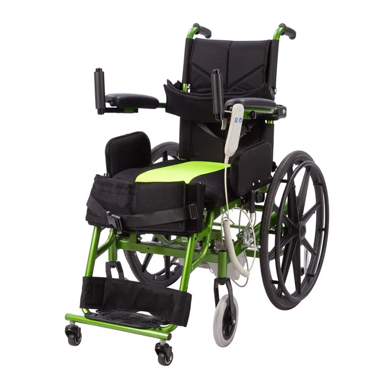 Luxury Motor Handicapped Electric Standing Wheelchair With Lying And Standing Function All Terrain Multifunction Reclining Power
