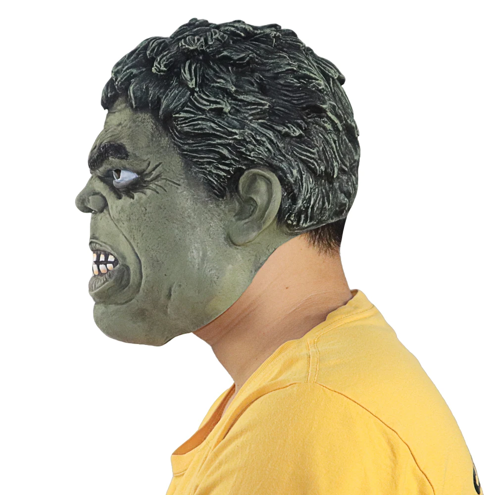 Halloween Party Wholesale Latex Hulk Helmet Masks for Cosplay Invincible Avenger Hulk Mask