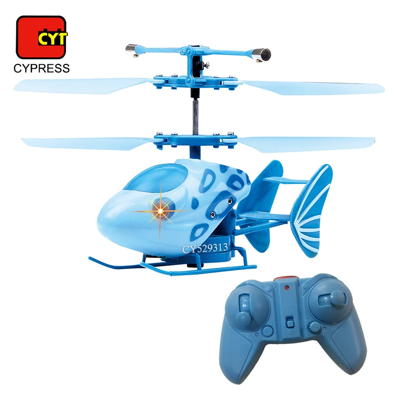 Hot Sale 2 Channel Remote Control Helicopter Indoor Aircraft RC Flying Toys Mini Plane Flying Fish