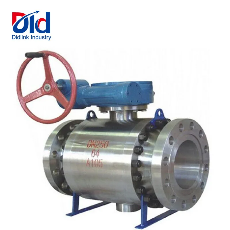 Cast Steel WCB DN50 PN16 Flanged Manual Operated Black Body Ball Valves