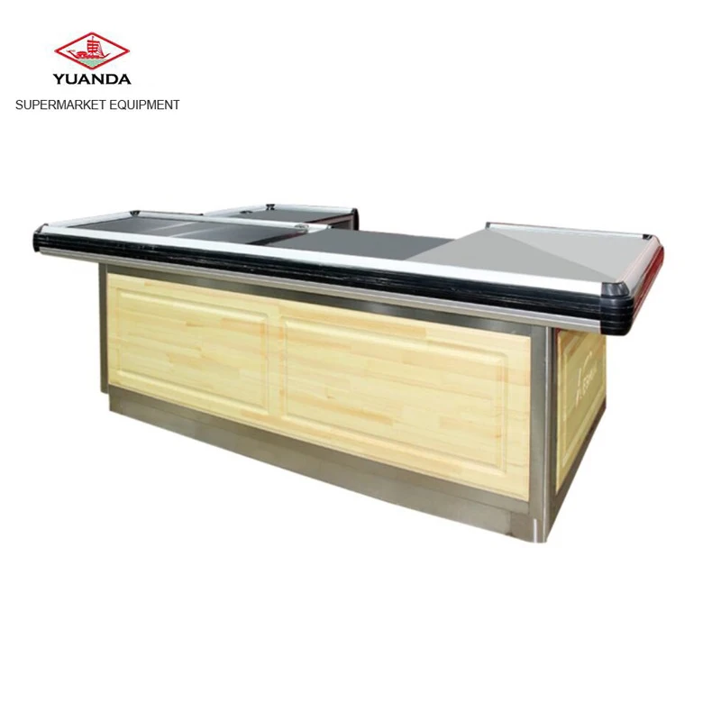 Розничная продажа из нержавеющей стали для супермаркетов с конвейерной лентой