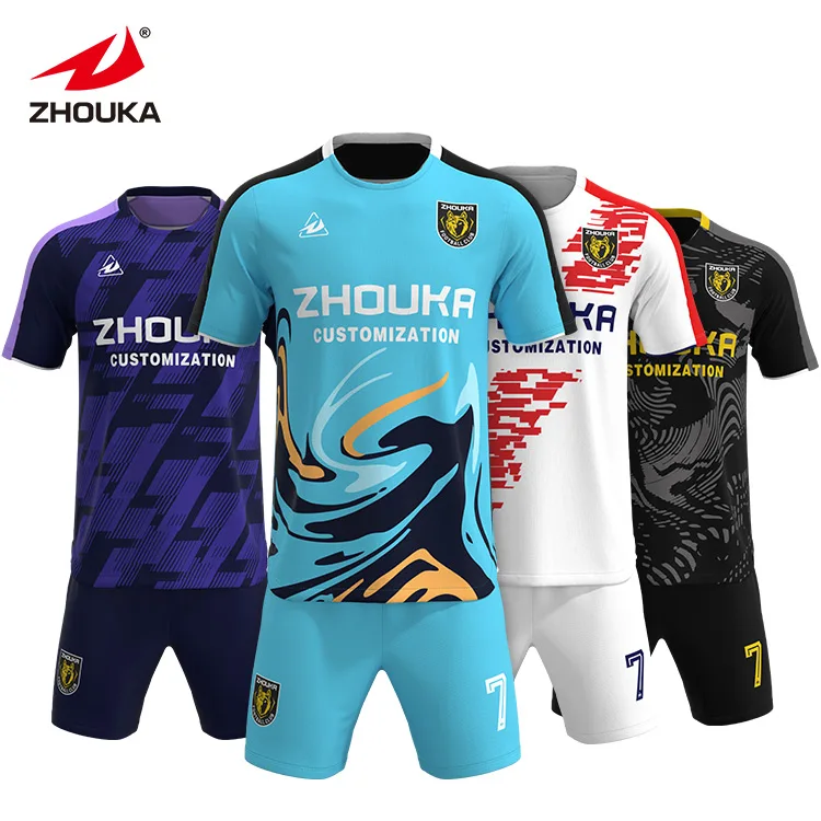 Men youth sublimated football jersey customization manufacturer design retro  custom team sport soccer jersey football  shirt