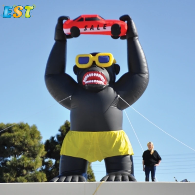 Commercial grade inflatable gorilla model giant inflatable gorilla for promotion advertising