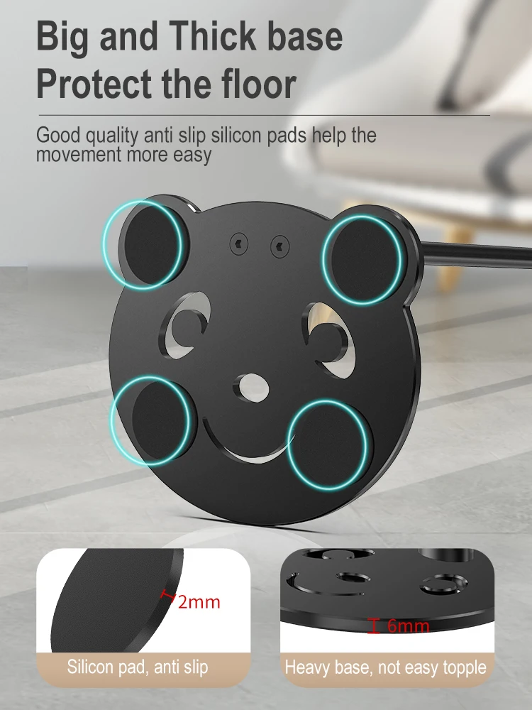 Hot Selling Adjustable Phone Holder Multi-functional Long Arm 360 Degrees Rotatable Phone Tablet Floor Stand for Live stream