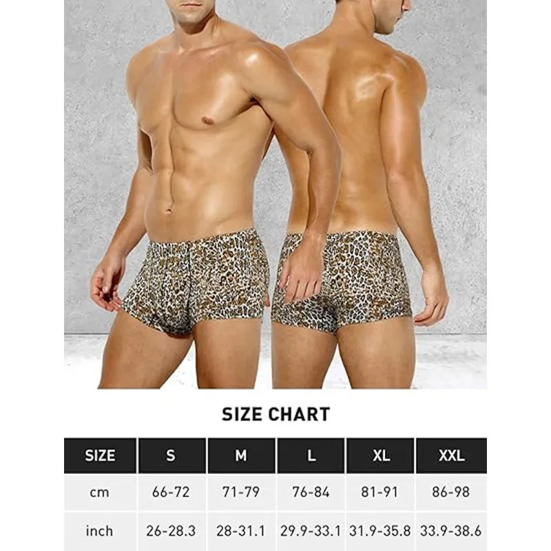 Super September MianDi Custom 100% Cotton Sexy Leopard Panties for Men Custom Underwear Men Boxers Briefs Shorts for Men