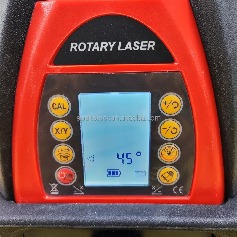 Advanced 500M 1000M Red Beam Slope Setting Function Ak204D Rotary Laser Land Level Kit