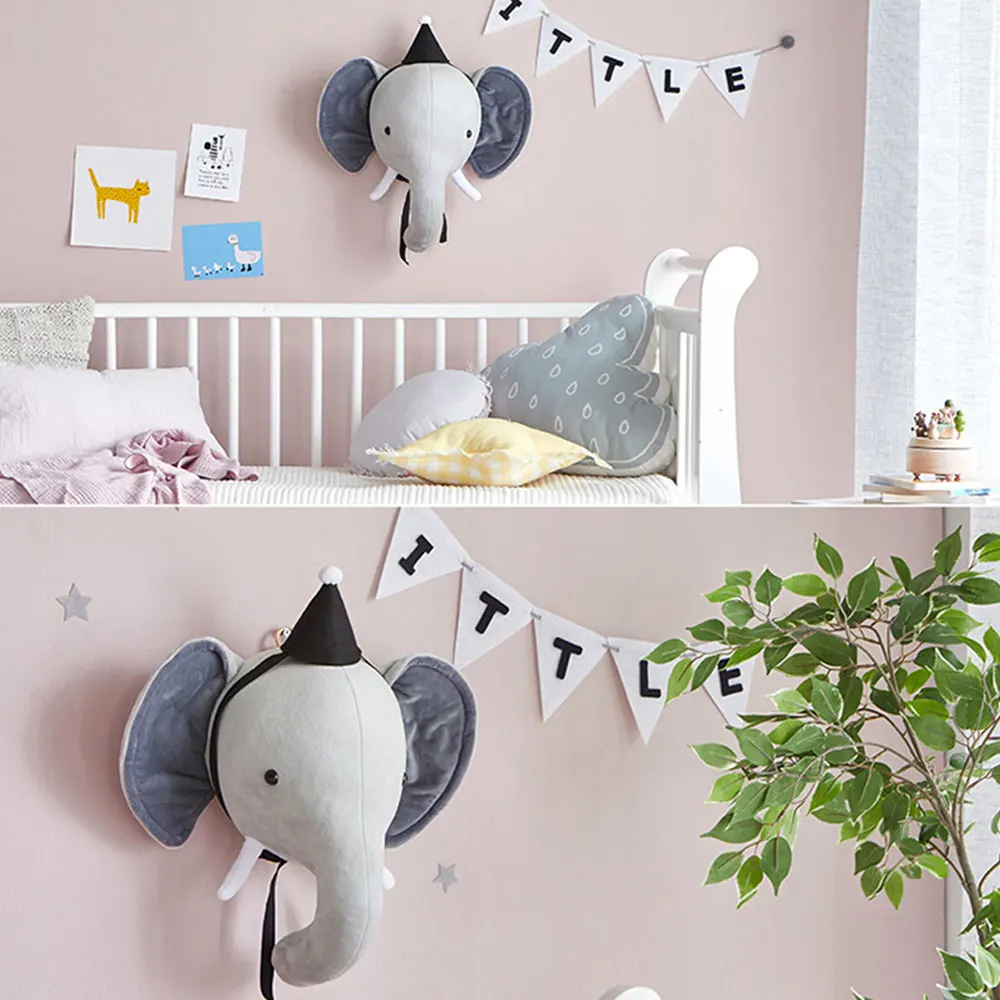 Cute animals design kids cute decorated room soft decoration accessories for baby room