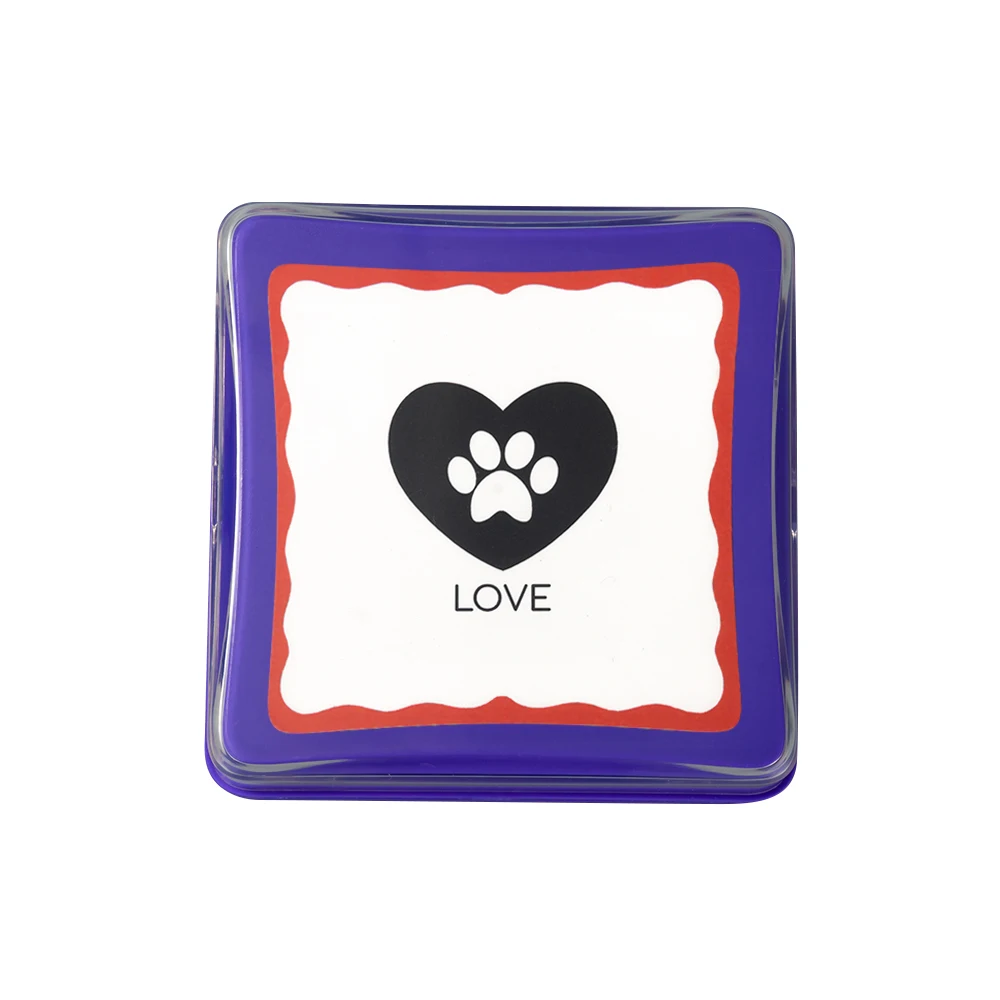 Hot Selling  Custom square Recordable Voice Pet Talking Dog Training Speak Buttons Recordable Buttons for Communication