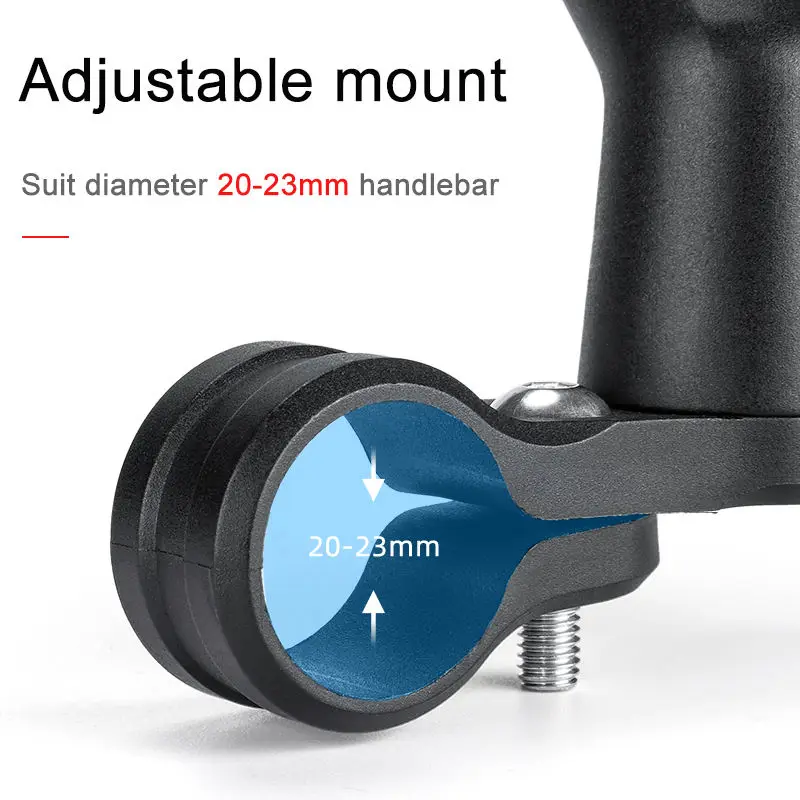 360 Degree Rotating Adjustable Bike Rearview Mirror Adjustable Telescopic Reflective Riding Mirror