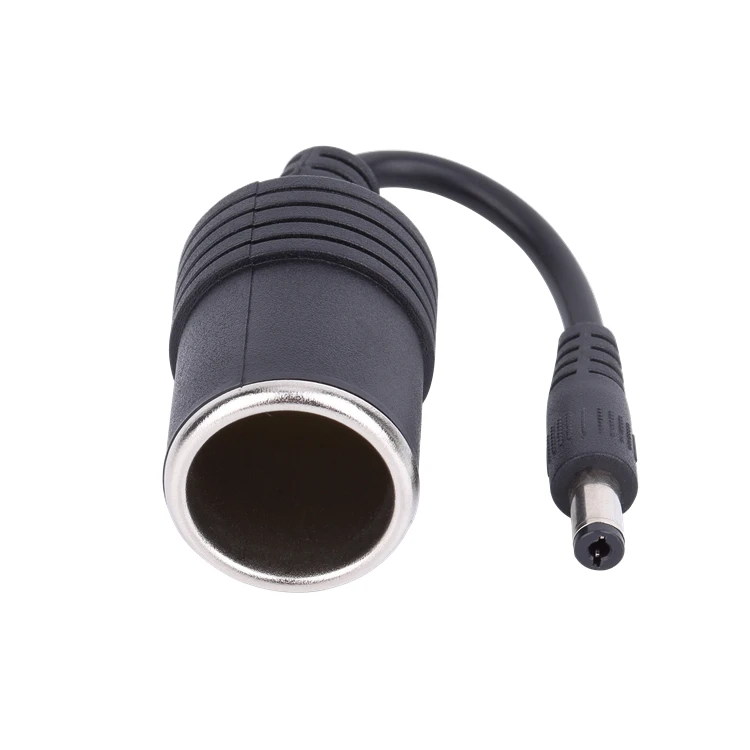 Cigarette Lighter Cable to DC 5.5 x 2.1mm Male Plug to Car Cigarette Lighter Socket Cable Female Connector Adapter Cable