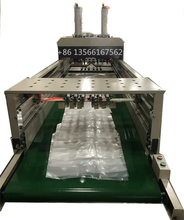 Full  Automatic Square Bottom Cold Cutting PE Plastic Bag Making Machine Price