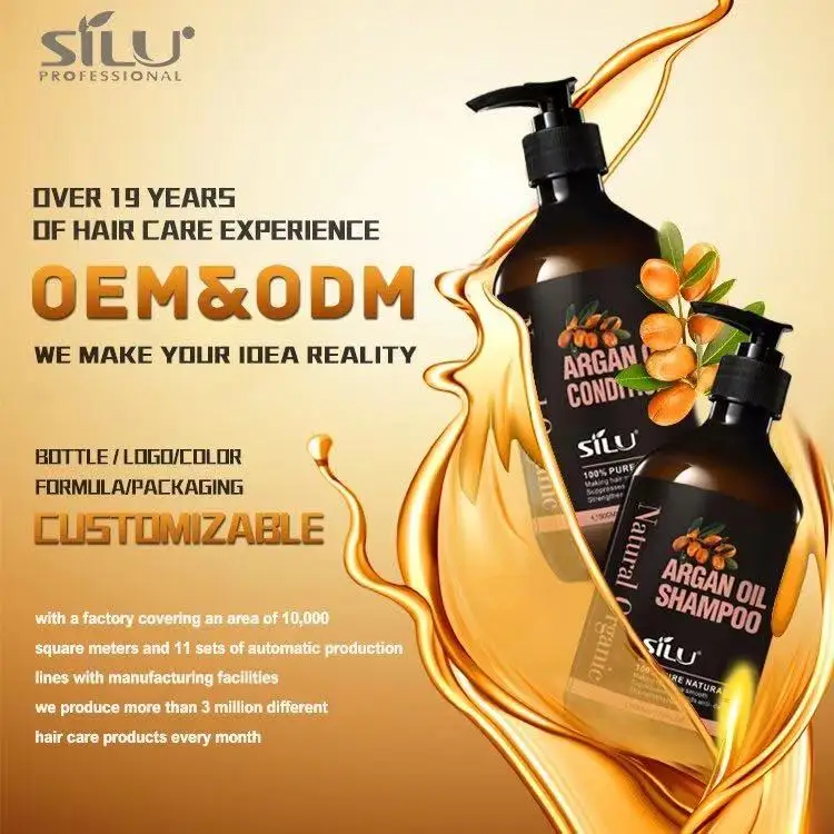 Best Selling private label Organic Argan Oil Nourishing hair shampoo for Men and Women