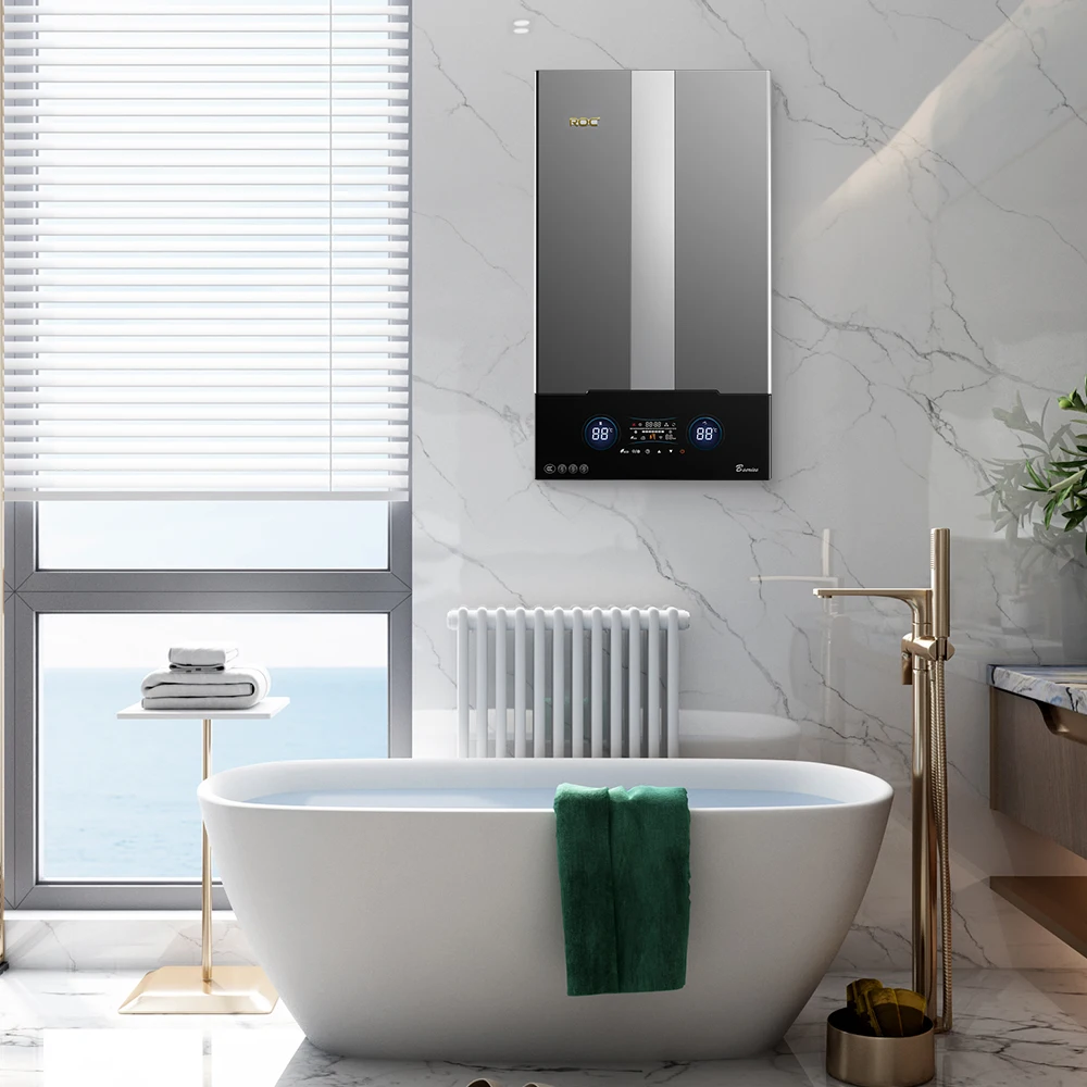 ROC Kombi Instant Ventilation domestic Heating Gas Boiler Hot Sale Natural Gas Hot Water Heater for Household