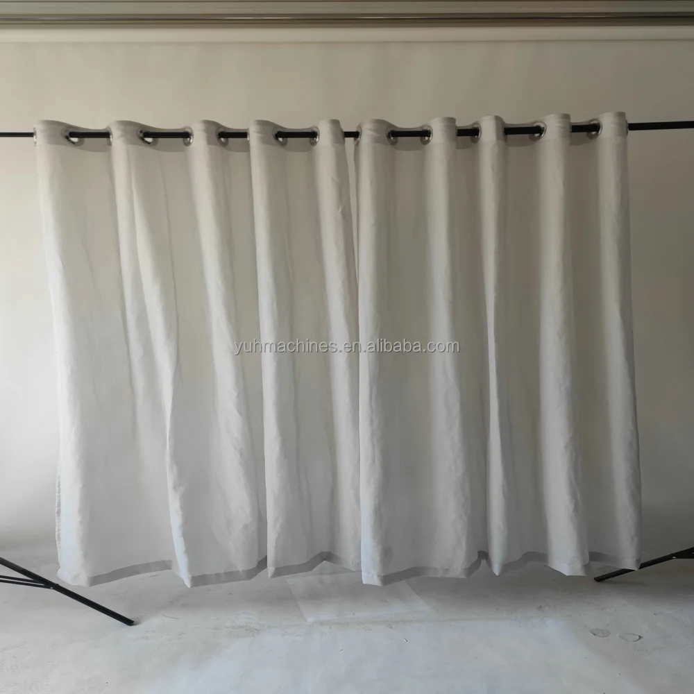 BLOCK EMF 5g Wifi Silver Fibre Mesh Curtains Made from Radiation Protection  With high-quality stainless steel Roman rings