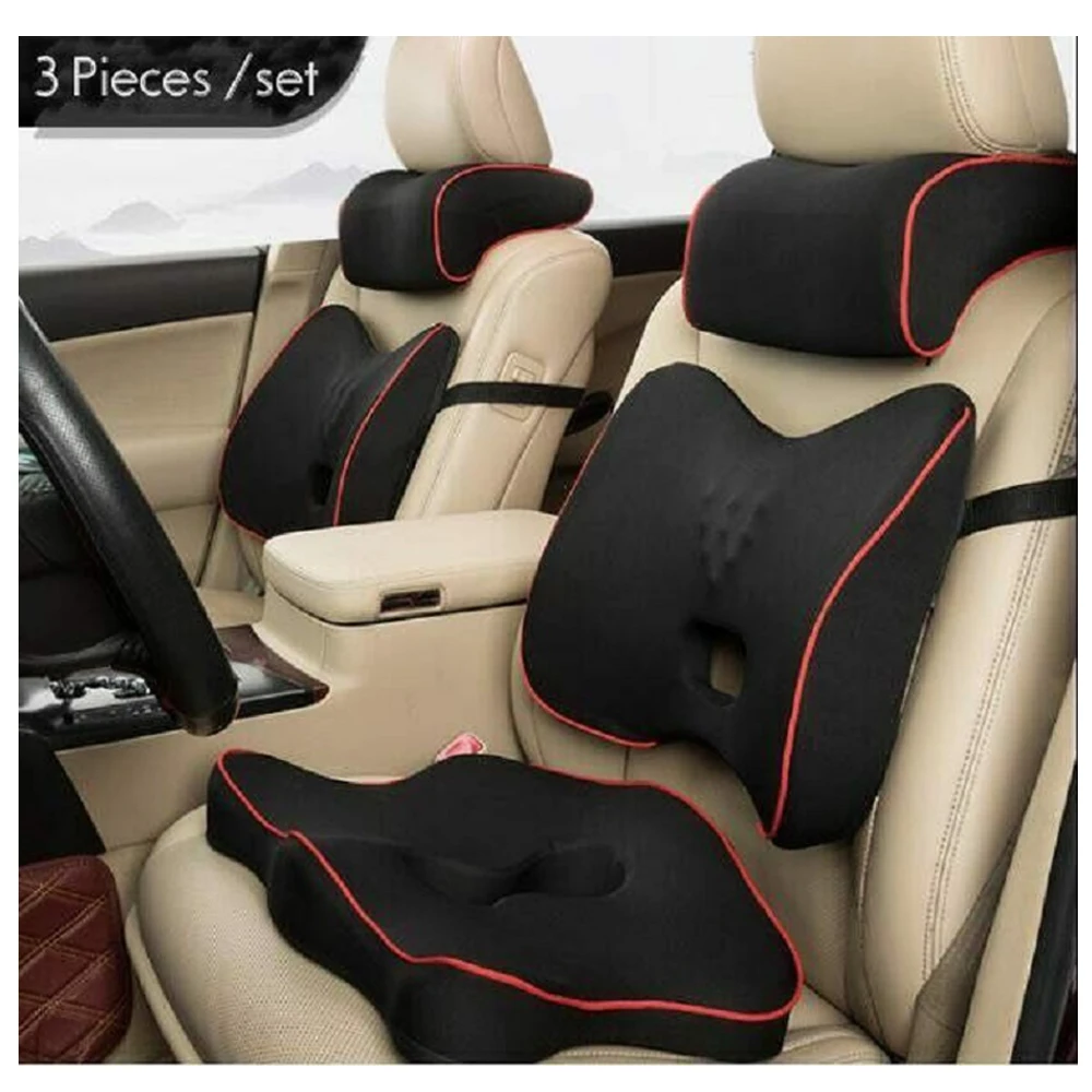 Premium Memory Foam Seat Cushion Coccyx Orthopedic Car Office Chair Cushion Pad Back Pain Relief