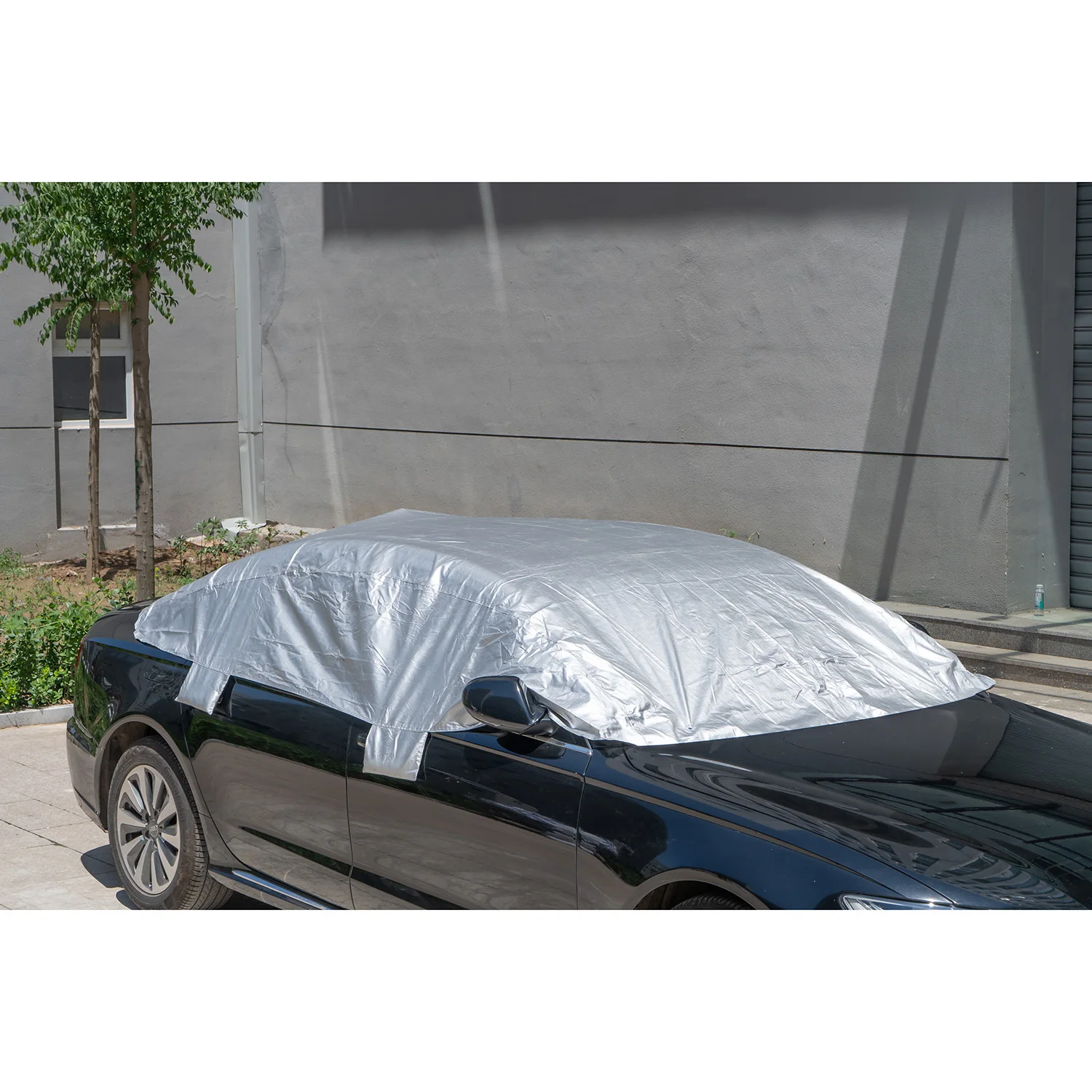 Haomiao high quality Customized half-car cover Dustproof Windscreen cover snow cover