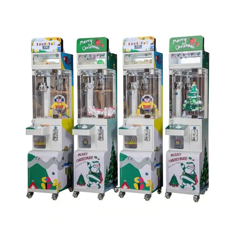 Christmas Factory Price Coin Operated Mini Claw Machine Plastic Doll Arcade Mini Crane Machine Claw Machine for Sale