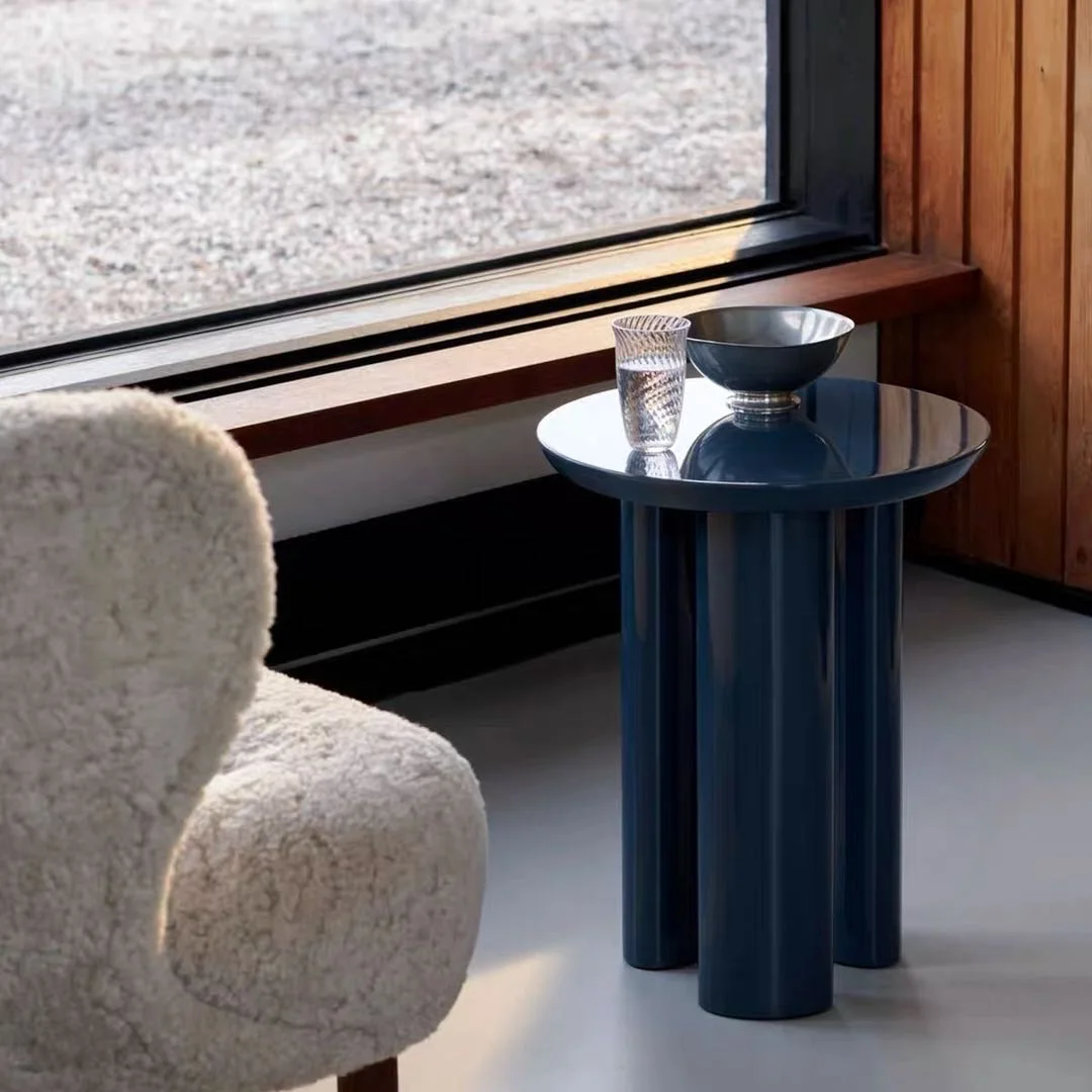 Unique designer brand retro style wooden stitching coffee table