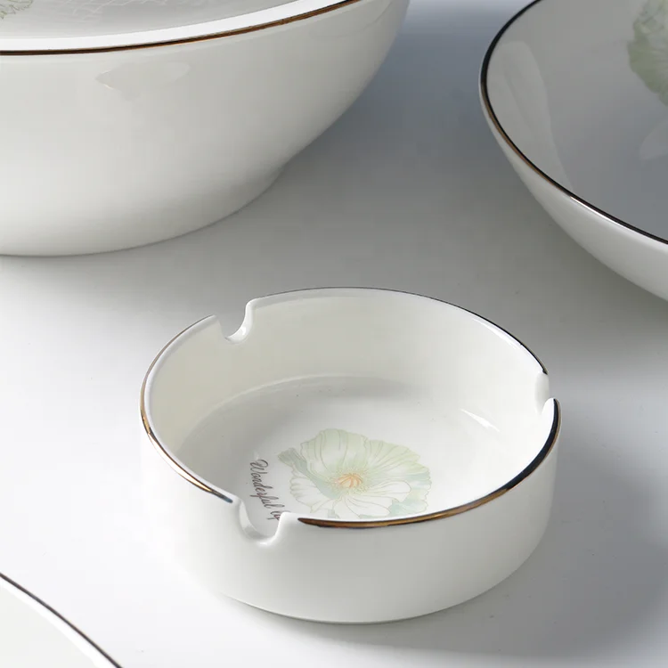 china supplier bone china white ceramic porcelain dinnerware sets