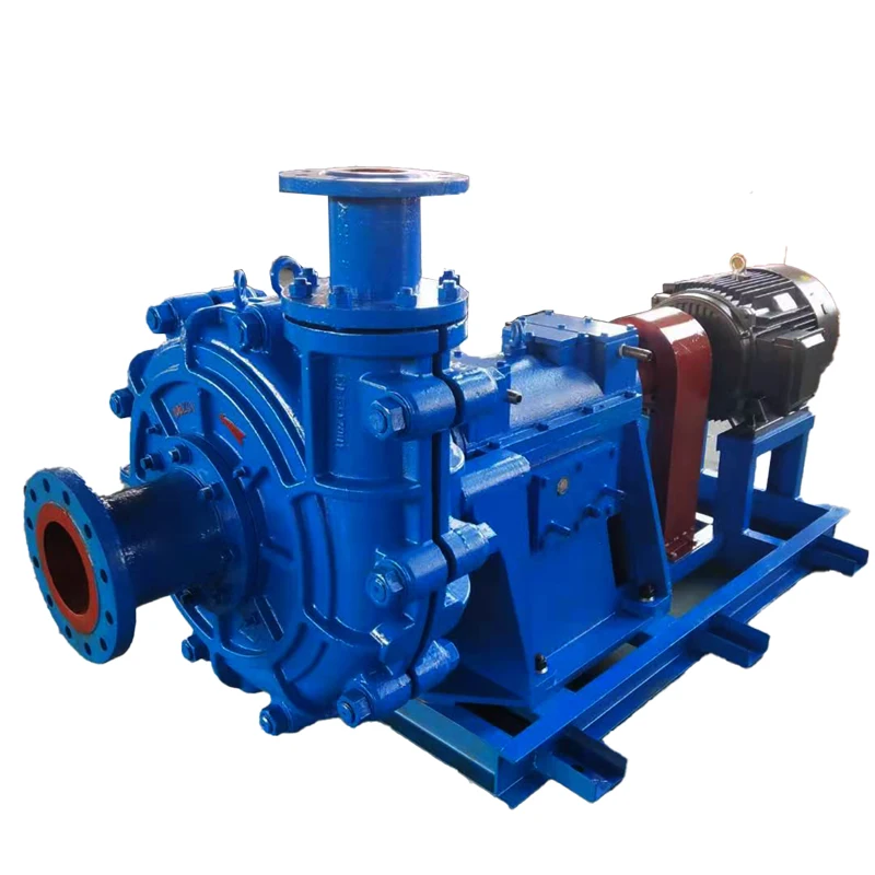 Hot sale centrifugal slurry pumping machine horizontal feed slurry pump