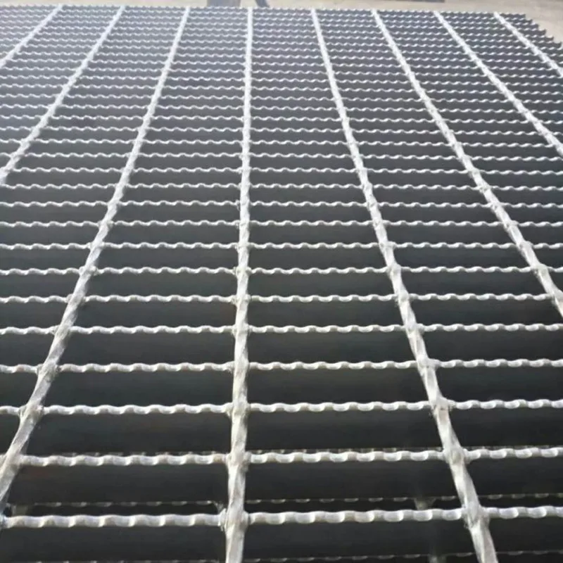 Serrated corrugated bar galvanized steel grating hdg weight