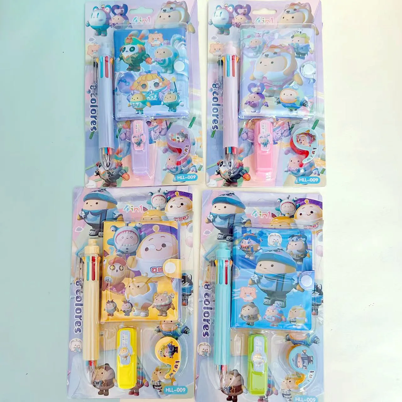 High appearance level carry on hand ledger with pen set Beauty Girl split page classification loose-leaf coil this notebook