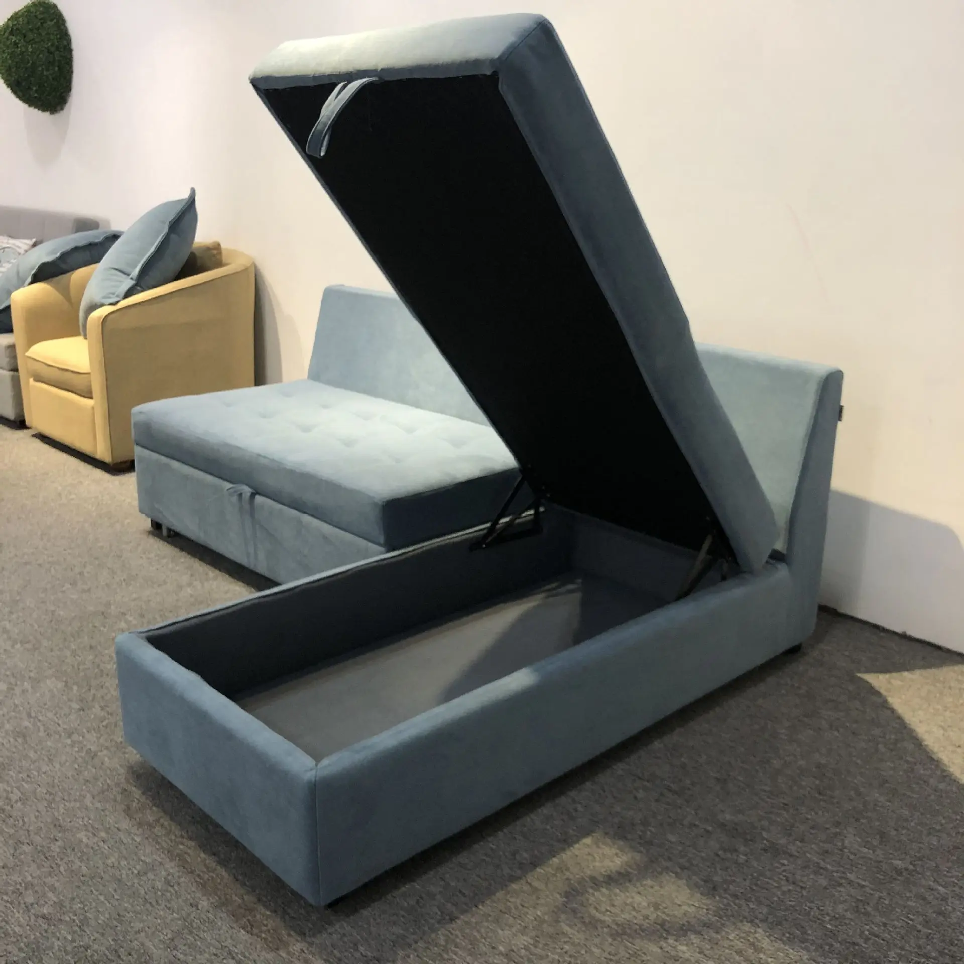 wholesale leather sofa bed with storage function sofa cama in living room