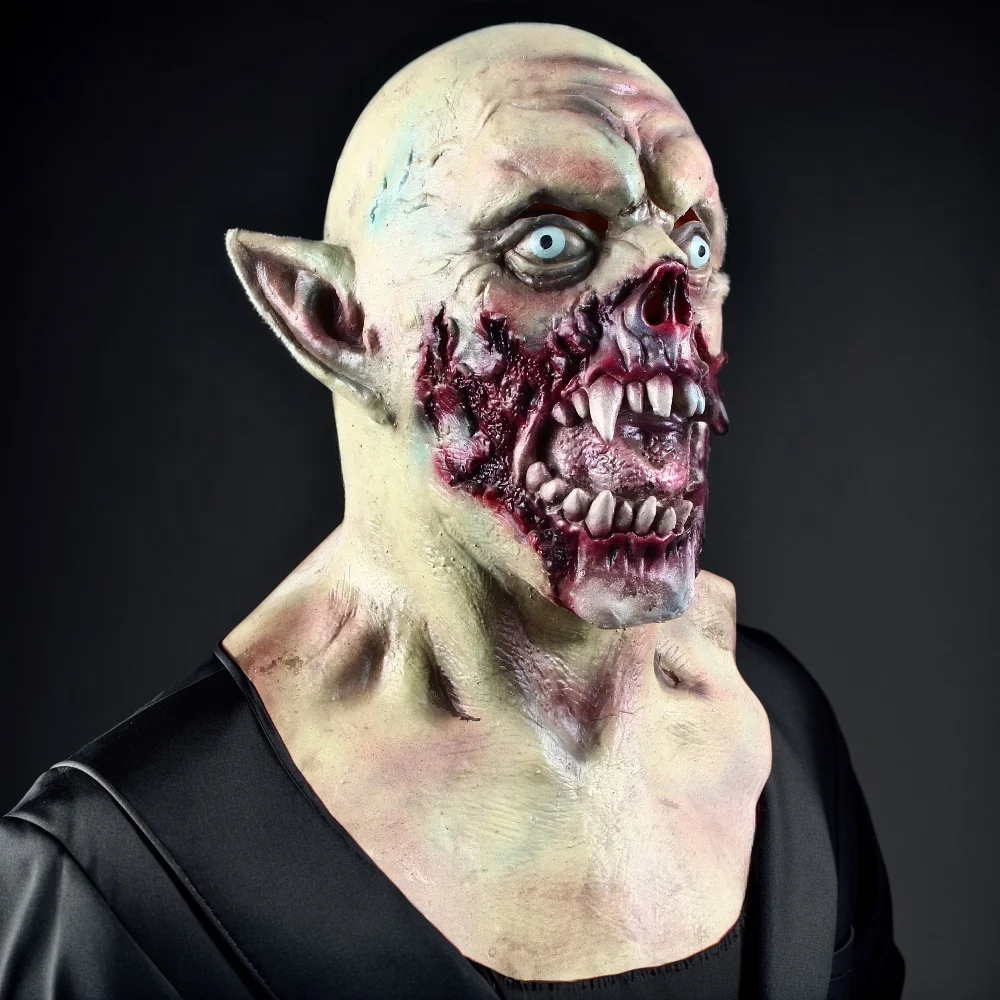Vampire Mask Scary Dracula Monster Latex Mask Halloween Costume Party Horror Demon Zombie Cosplay Props Novelty Costume Party