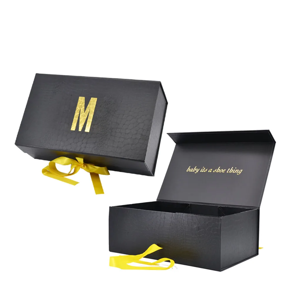 High quality shoes clothing sock gift packaging shipping magnetic packing boxes custom logo shoes sneaker box magnetic stash box