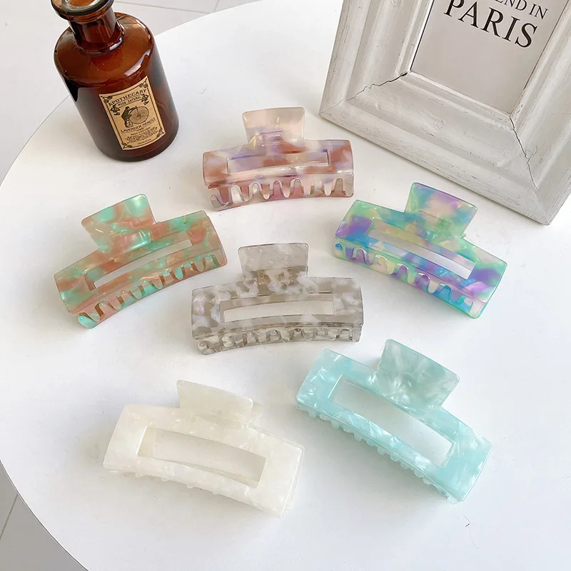 Wholesale High Quality 10.5cm Acetate Hair Claw Accessory Elegant Acetate Hair Claws Clips For Women