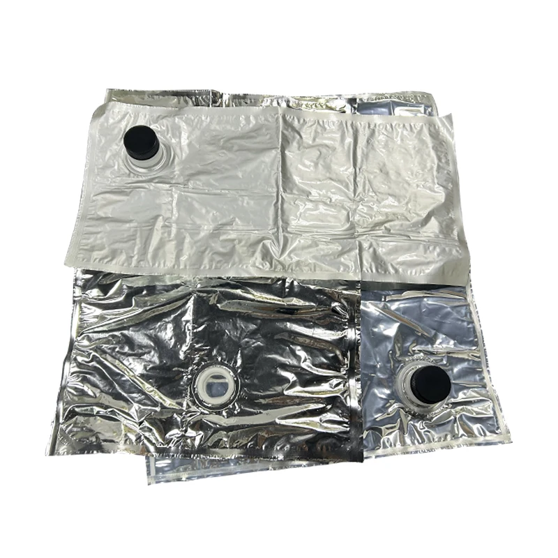 OEM 5L 10L 20L 220L Transparent/Aluminum Foil Beverage Liquid Juice Water Wine Dispenser Bag In Box BIB Aseptic Bag With Valve