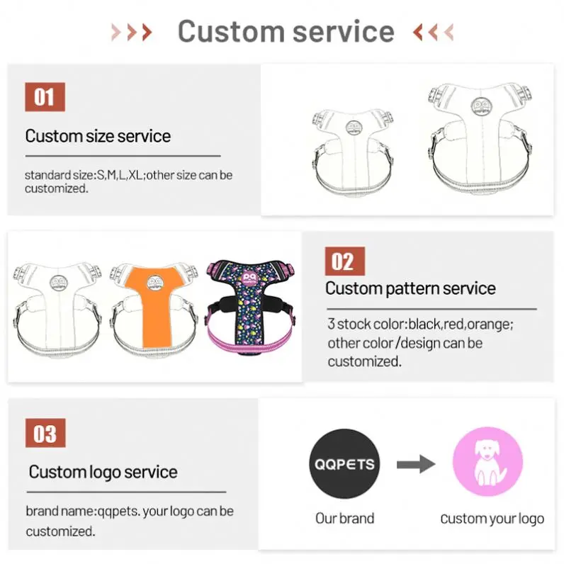 China Factory Nylon Easy Adjustable Dog Reflective Pet Harness